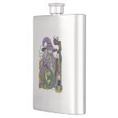 Flasque Sorcier celtique dragon fantaisie violet (Gauche)
