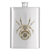 Flasque Spider Steampunk sur Arrière - plan pourpre (devant)