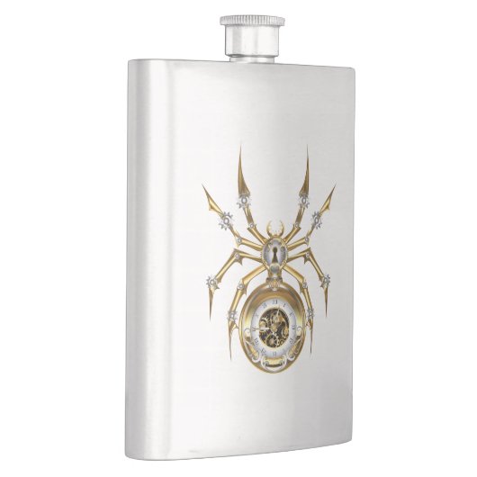 Flasque Spider Steampunk sur Arrière - plan pourpre (Droite)