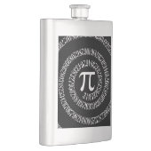 Flasque Spirale pour la typographie de Pi sur Noir (Droite)