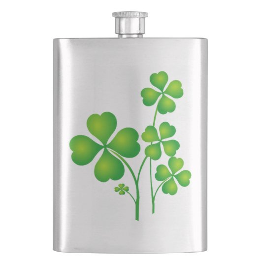 Flasque St. Patrick's Day Clover + vos idées (devant)