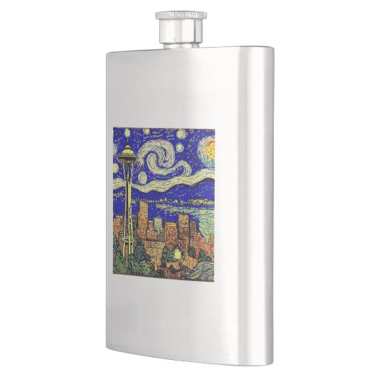 Flasque Starry Night Seattle Washington (Gauche)