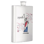 Flasque Statue de la Liberté avec feu d'artifice 250e Indé (Droite)