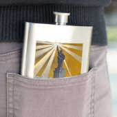 Flasque Statue de la Liberté Torch et de la Marine américa (En situation)