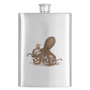Flasque Steampunk Octopus Holding Flask Science Chimie