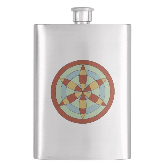 Flasque Suffolk Hexafoil (Daisy Wheel) Witch Mark (devant)