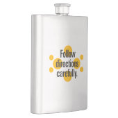 Flasque Suivez les instructions avec soin Orange Spots (Droite)