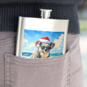 Flasque Sun et Surf Koala Santa Hat (En situation)