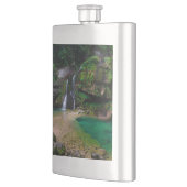 Flasque Superbe cascade Virje, Slovénie Poster (Gauche)