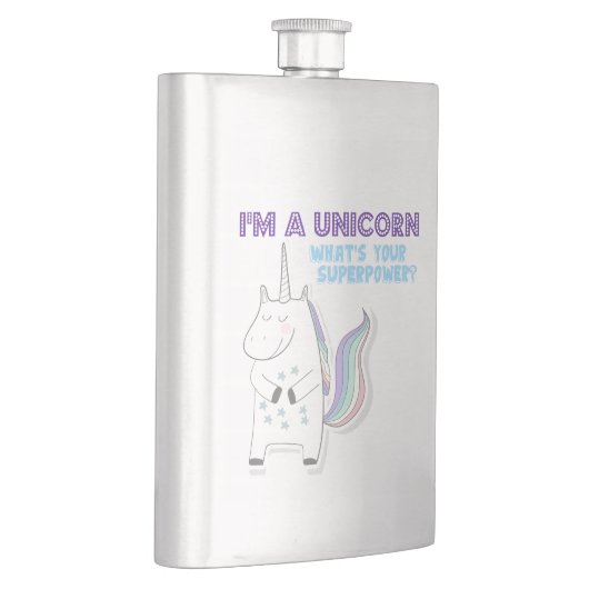 Flasque Superpuissance de l'Unicorne (Droite)