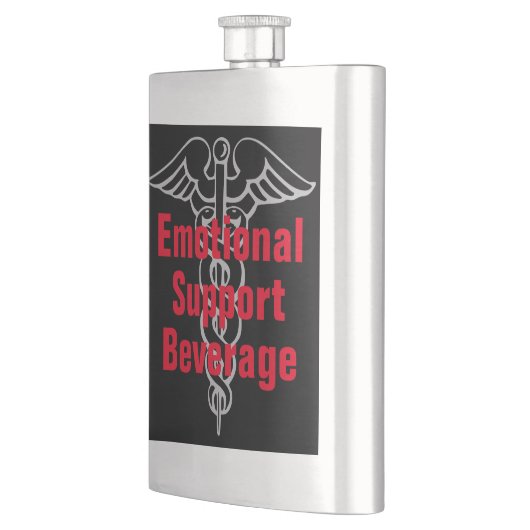 Flasque Support émotionnel Boisson Drôle Liquor Flask (Gauche)