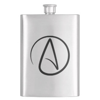 Flasque Symbole de l'athéisme - Signe athée
