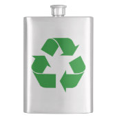 Flasque Symbole de recyclage - Vert (devant)