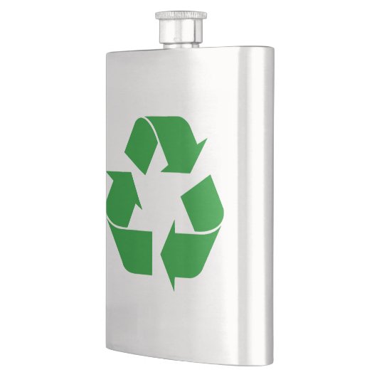 Flasque Symbole de recyclage - Vert (Gauche)
