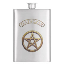 Symbole Occulte du Pentagramme Doré