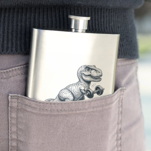 Flasque T-Rex Faire Des Choses Dures (En situation)