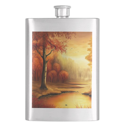 Flasque Tableau Paysage Automne-87546 (devant)