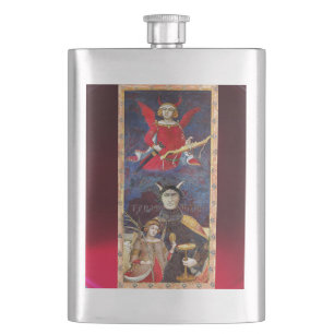 FLASQUE TAROT DE RENAISSANCE ANTIQUE 15 -LE DIABLE