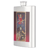 FLASQUE TAROT DE RENAISSANCE ANTIQUE 15 -LE DIABLE (Gauche)