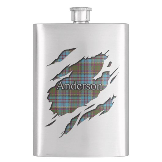 Flasque Tartan écossais d'Anderson de clan (devant)