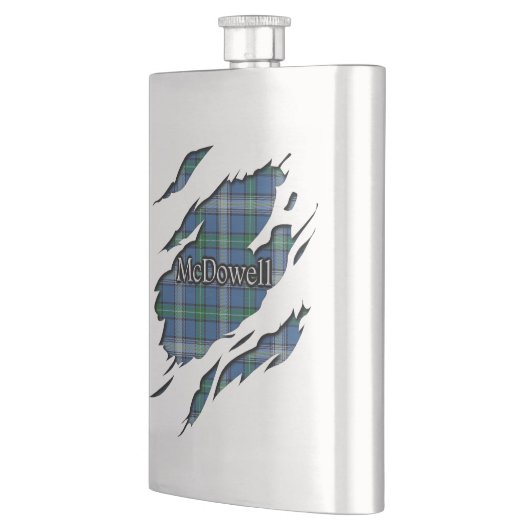 Flasque Tartan écossais de McDowell MacDowall de clan (Gauche)