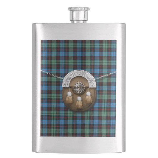 Flasque Tartan et escarcelle de Guthrie de clan (devant)