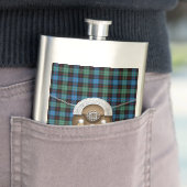 Flasque Tartan et escarcelle de Guthrie de clan (En situation)