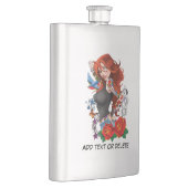 Flasque Tatouages de femme rousse (Droite)