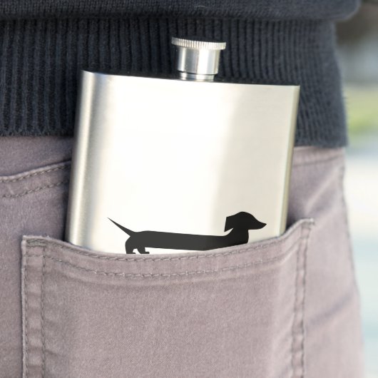 Flasque Teckel mignon (En situation)