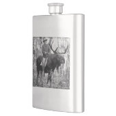 Flasque Teddy Roosevelt montant un orignal de Taureau (Gauche)