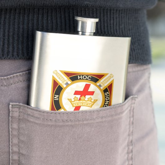 Flasque Templiers de Chevalier (En situation)