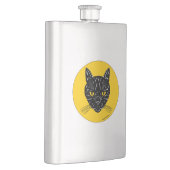 Flasque Tête de chat noir (Droite)