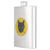 Flasque Tête de chat noir (Gauche)