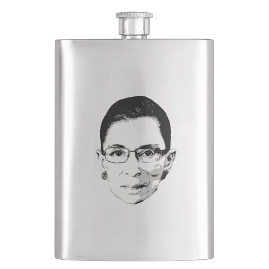 Flasque Tête de Ruth Bader Ginsburg (devant)