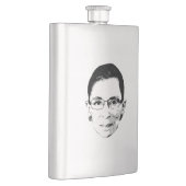 Flasque Tête de Ruth Bader Ginsburg (Droite)
