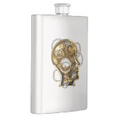 Flasque Tête de vapeur avec manomètre (Droite)