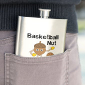 Flasque Texte de la coupe de basket (En situation)