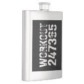 Flasque Texte usé et rayé Workout 247365 blanc (Droite)