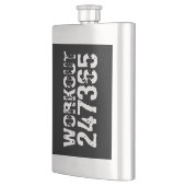 Flasque Texte usé et rayé Workout 247365 blanc (Gauche)