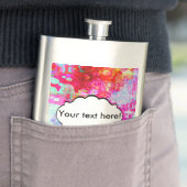 Flasque Texture rouge rose (En situation)