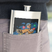 Flasque Thanksgiving Turquie Riding Rocket (En situation)