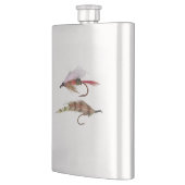 FLASQUE THÈME DE PÊCHE DE MOUCHE (Gauche)