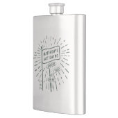 Flasque Thème Moderne Rétro pour Enterrement de Vie de Gar (Gauche)