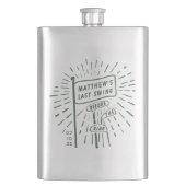 Flasque Thème Rétro Moderne pour Enterrement de Vie de Gar (devant)