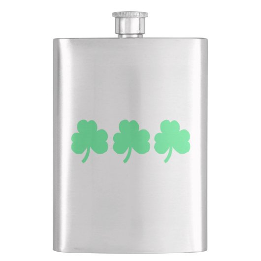Flasque Three Green Shamrock Trinity (devant)