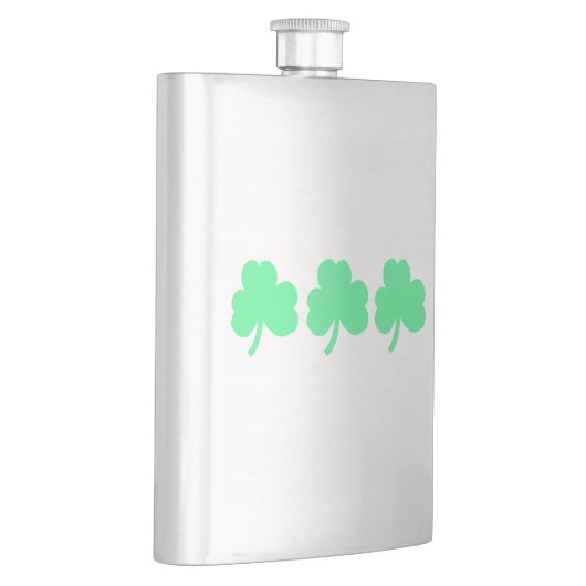 Flasque Three Green Shamrock Trinity (Droite)