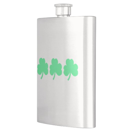 Flasque Three Green Shamrock Trinity (Gauche)