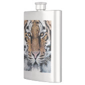 Flasque Tiger rayures Portrait dans Graphic Press Style (Gauche)