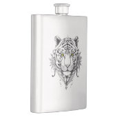 Flasque Tigre Wild Animal Nature Illustration Art Tatouage (Droite)