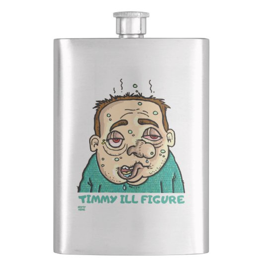 Flasque "TIMMY ILL FIGURE" drôle (devant)